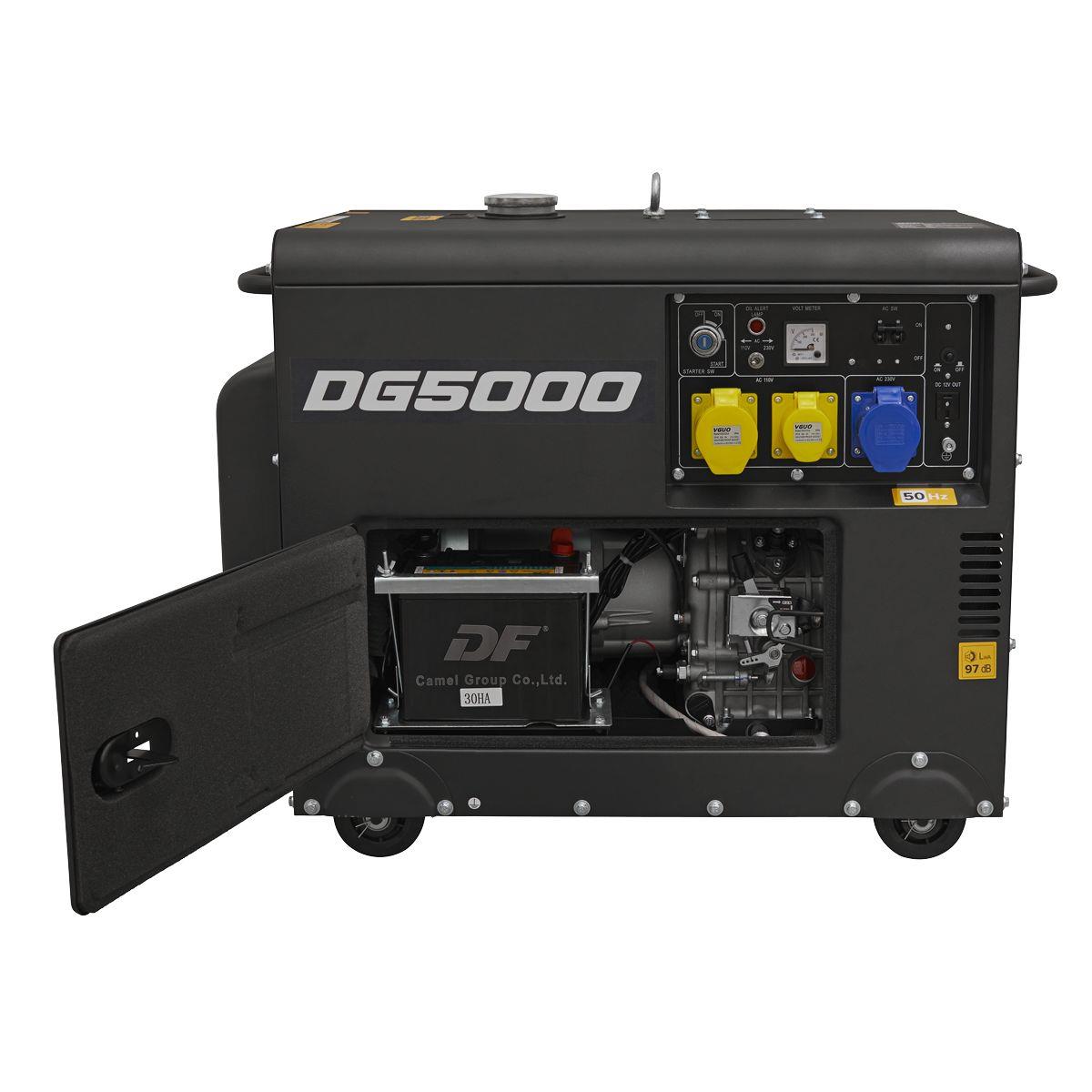 Sealey DG5000 4-Stroke Diesel Generator 230V/5000W