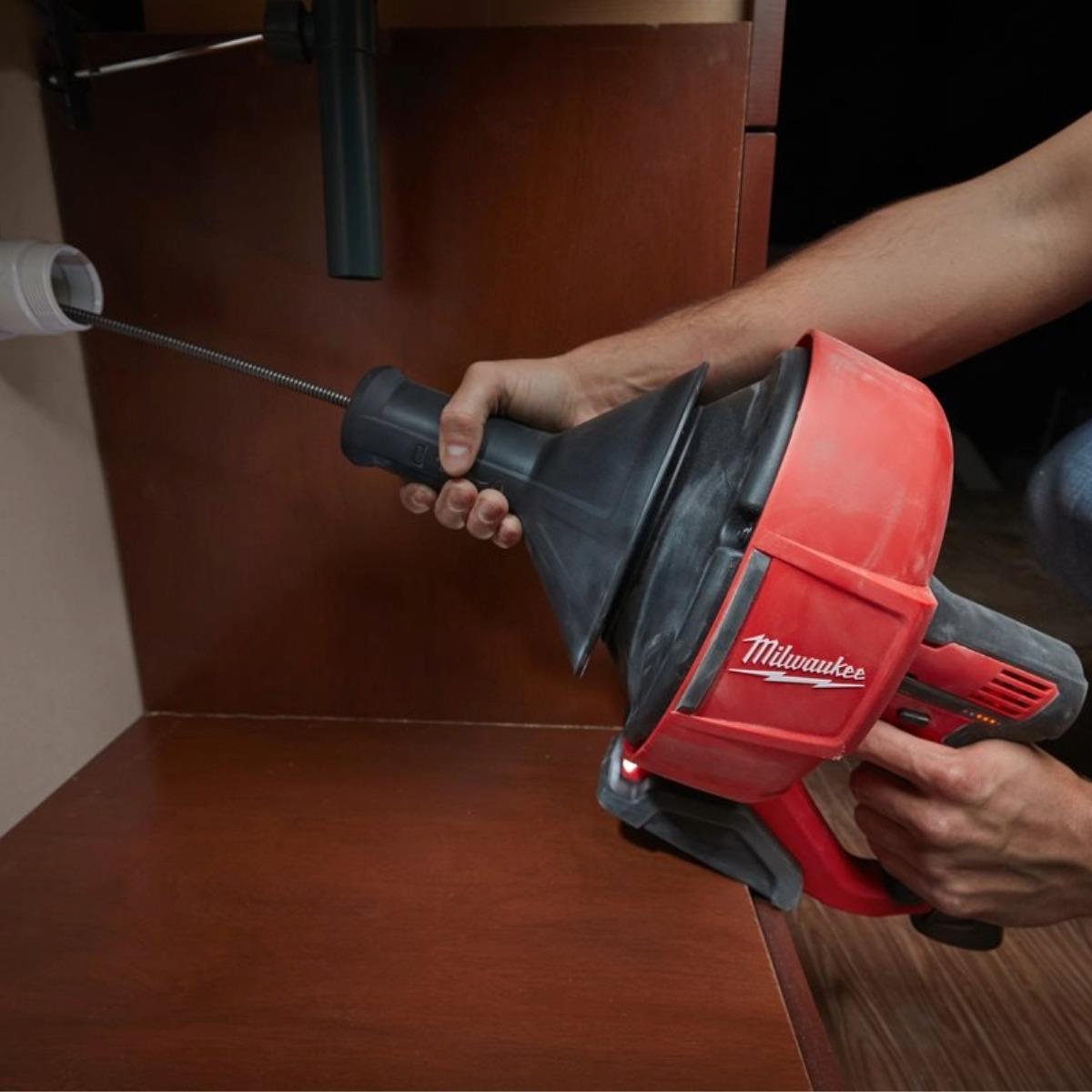 Milwaukee M12BDC8-0C 12V Compact Drain Cleaner With 1 x 2.0Ah Battery & Charger