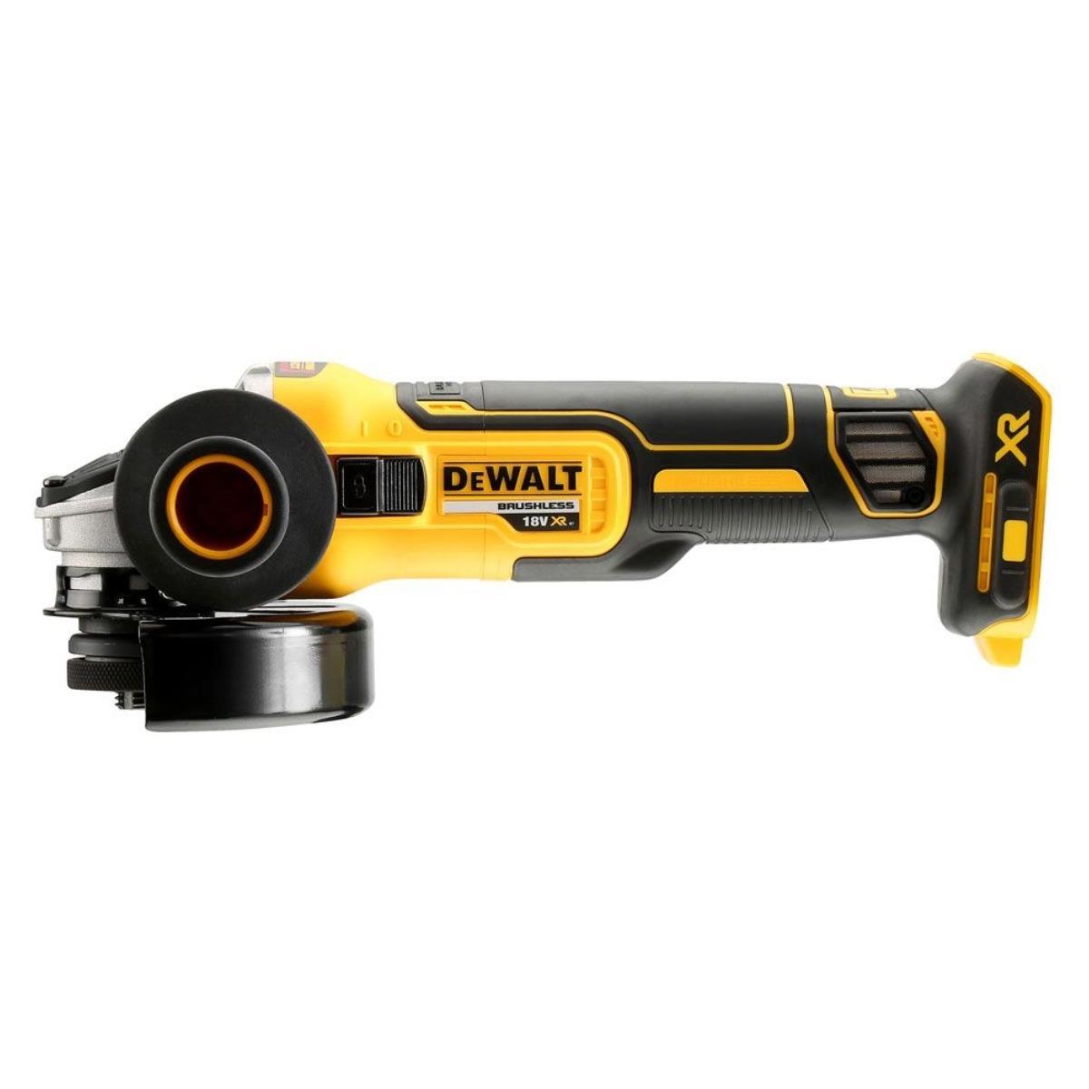 Dewalt DCG405P2 18V XR Brushless 125mm Angle Grinder with 2 x 5.0Ah Batteries, Charger & Case