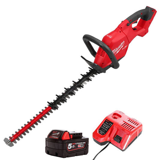 Milwaukee M18FHET60G2-0 18V FUEL Brushless 60cm Hedge Trimmer with 1 x 5.0Ah Battery & Charger
