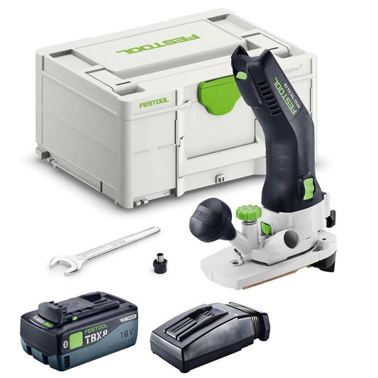 Festool MFKC 700 KA EB-Basic 18V Brushless Module Edge Router with 1 x 8.0Ah Battery Charger & Case