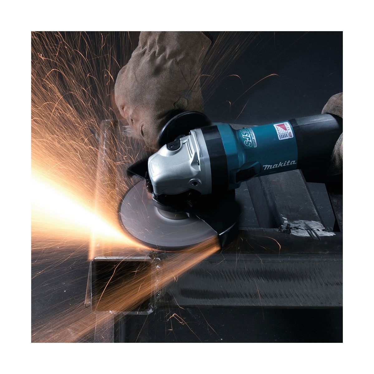 Makita GA5041CT01/2 125mm Corded Angle Grinder 240V Heavy-Duty Grinder for Precision Cutting & Grinding