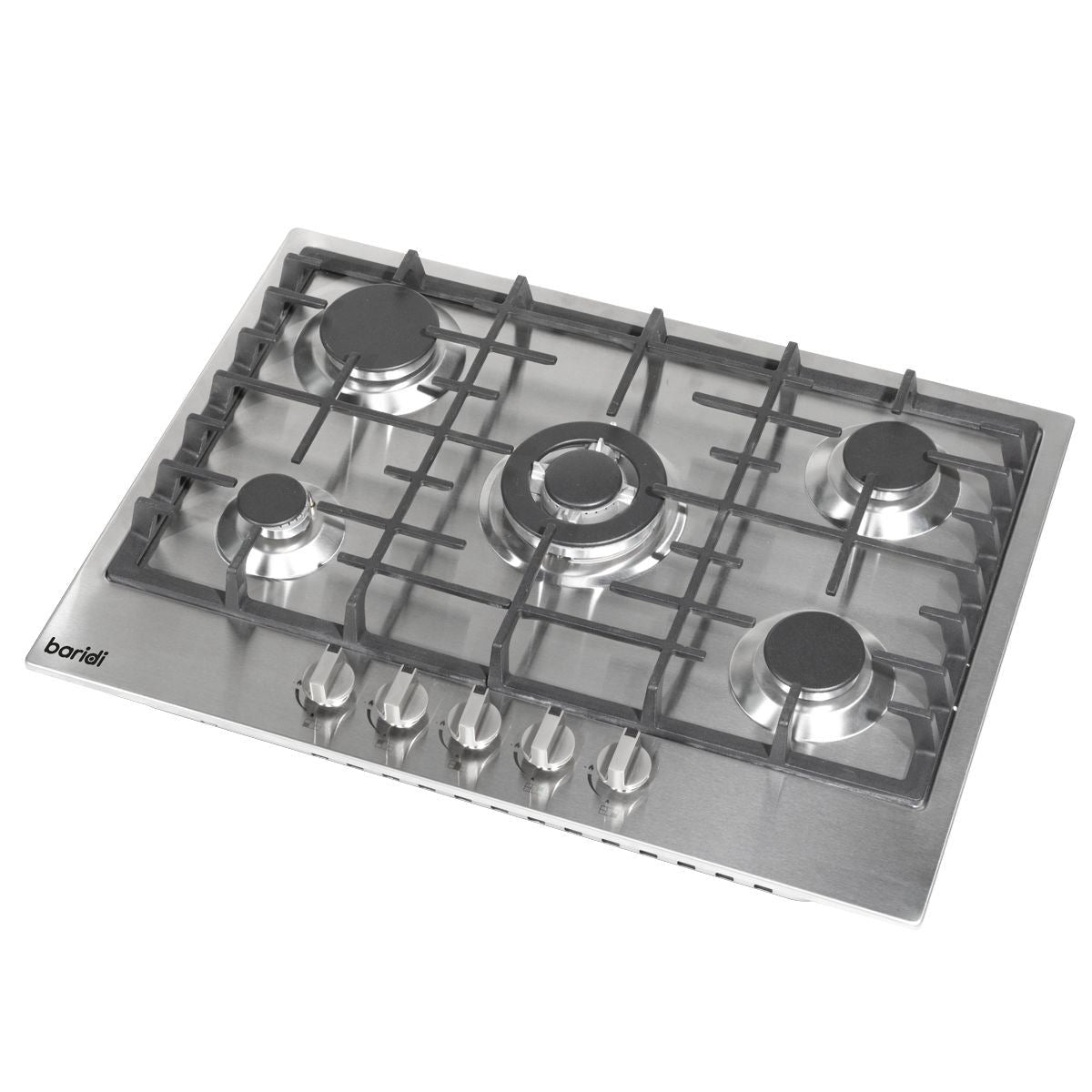 Sealey DH227 Baridi Gas Hob with 5 Cooking Zones 70cm Stainless Steel