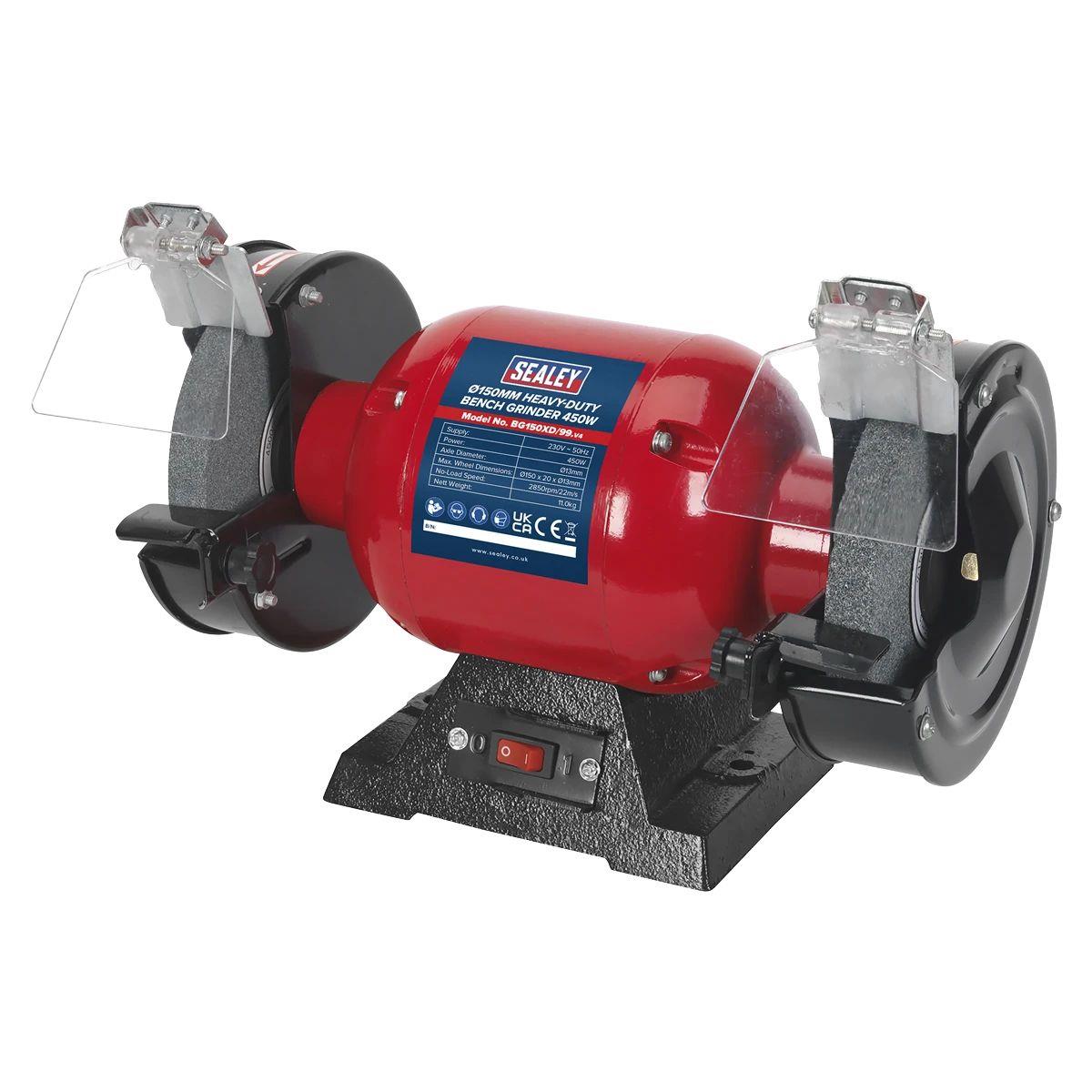 Sealey BG150XD/99 Heavy-Duty 150mm Bench Grinder 450W/230V