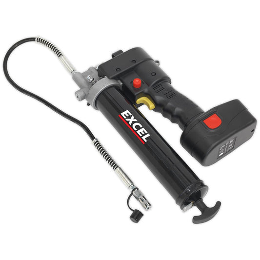 Excel 18V Cordless Li-ion Grease Gun with 1 x 2.0Ah Battery