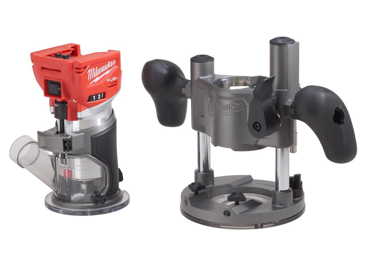 Milwaukee M18FTR-0 18V Brushless Trim Router in Case + 1/4