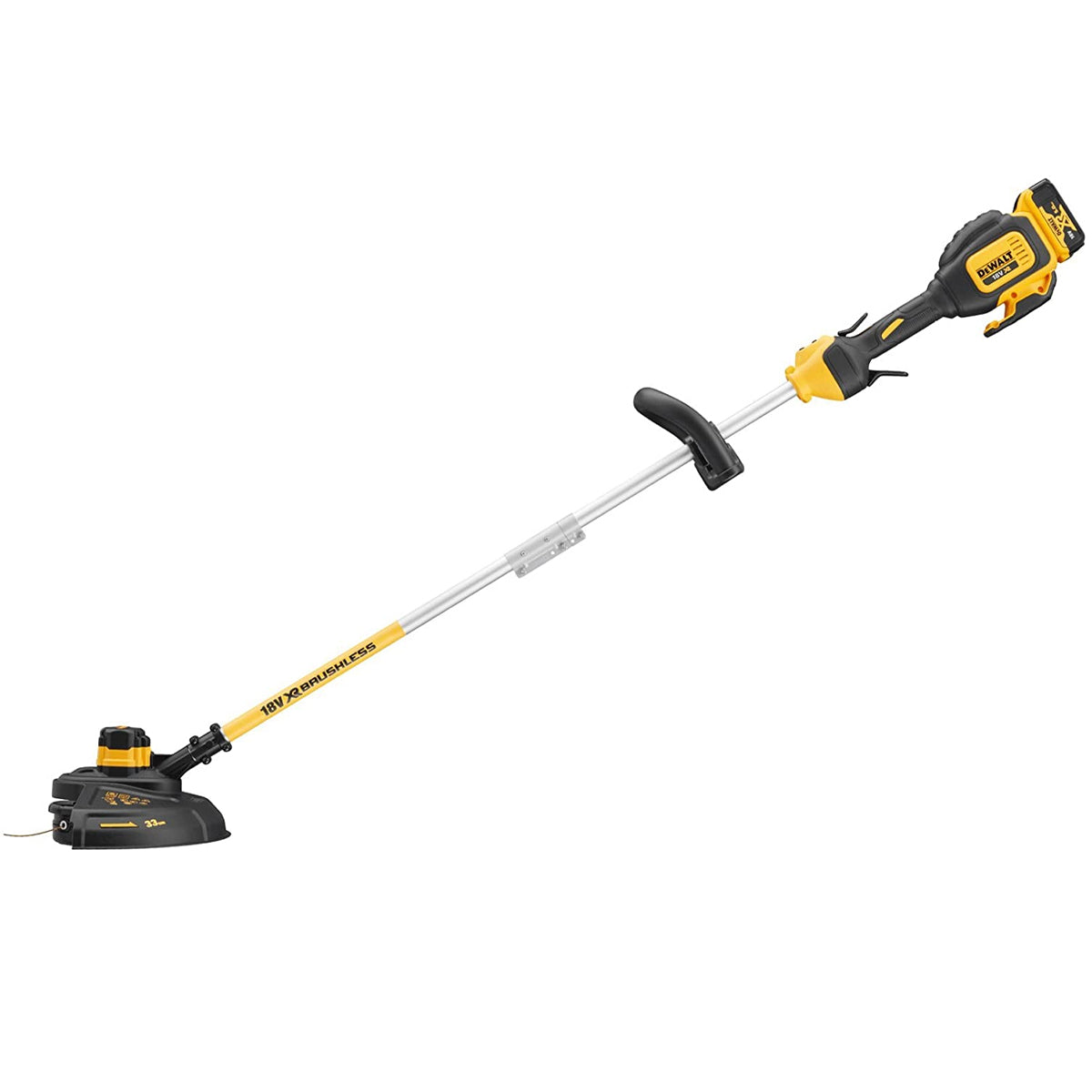 Dewalt DCMST561P1 18V Brushless String Trimmer with 1 x 5.0Ah Battery & Charger