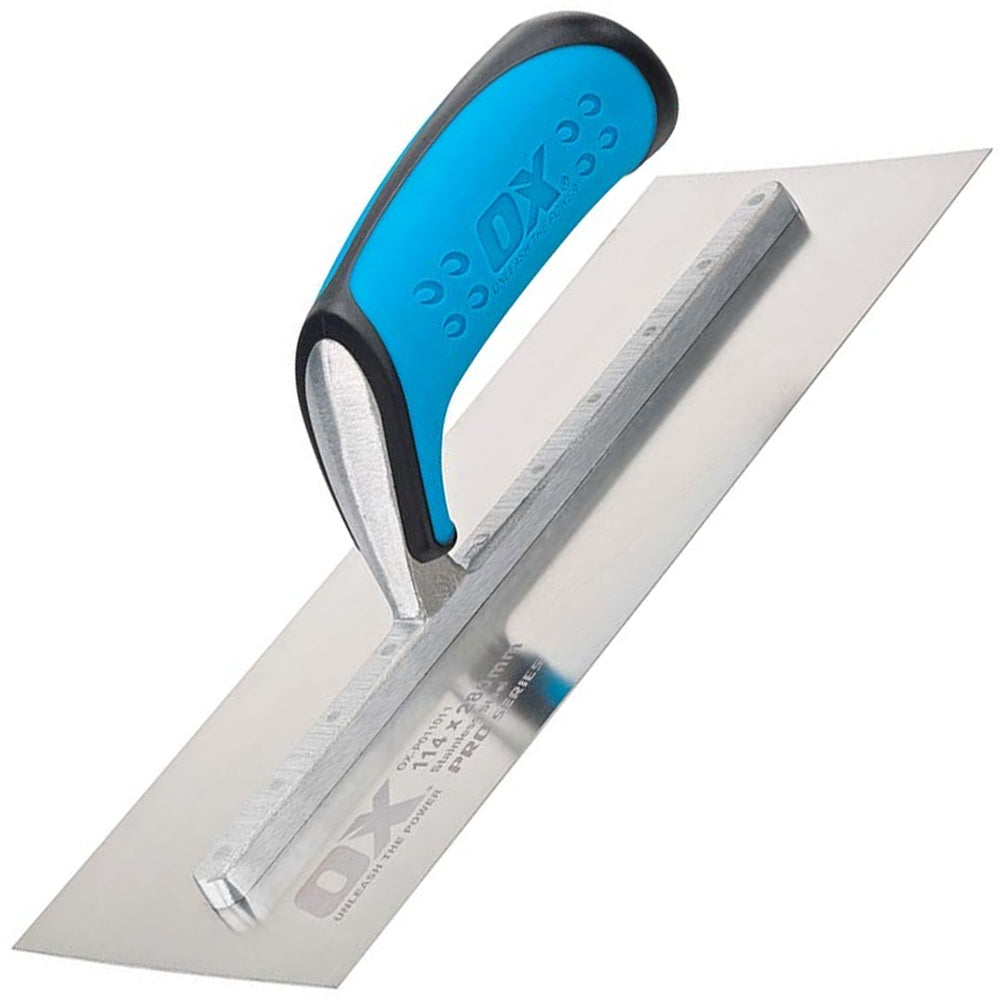 OX Tools P011011 Pro Stainless Steel Plasterers Trowel 120 x 280mm