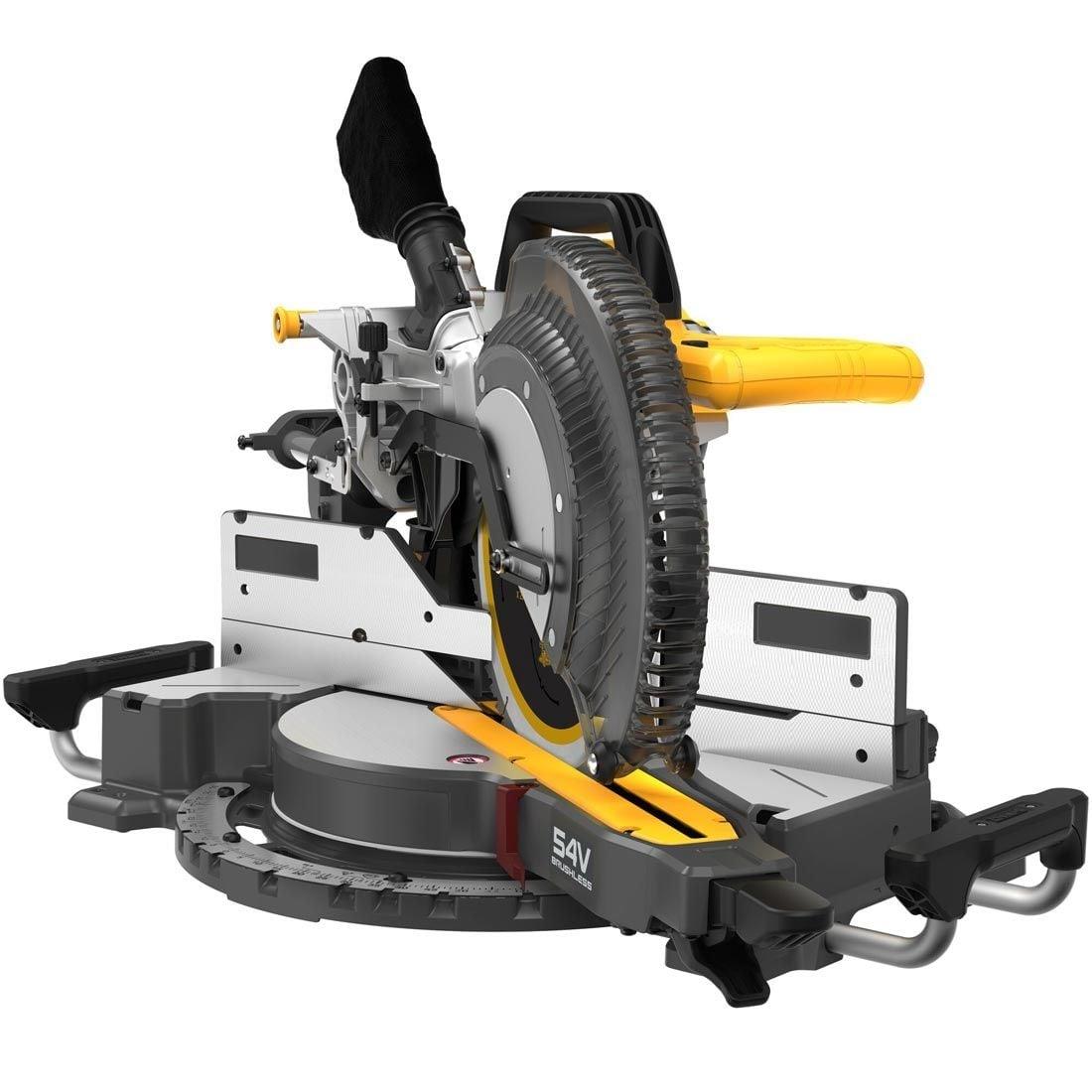 Dewalt DCS781N 54V XR Flexvolt Brushless 305mm Slide Mitre Saw Body Only Precision Cuts in Wood & Metal