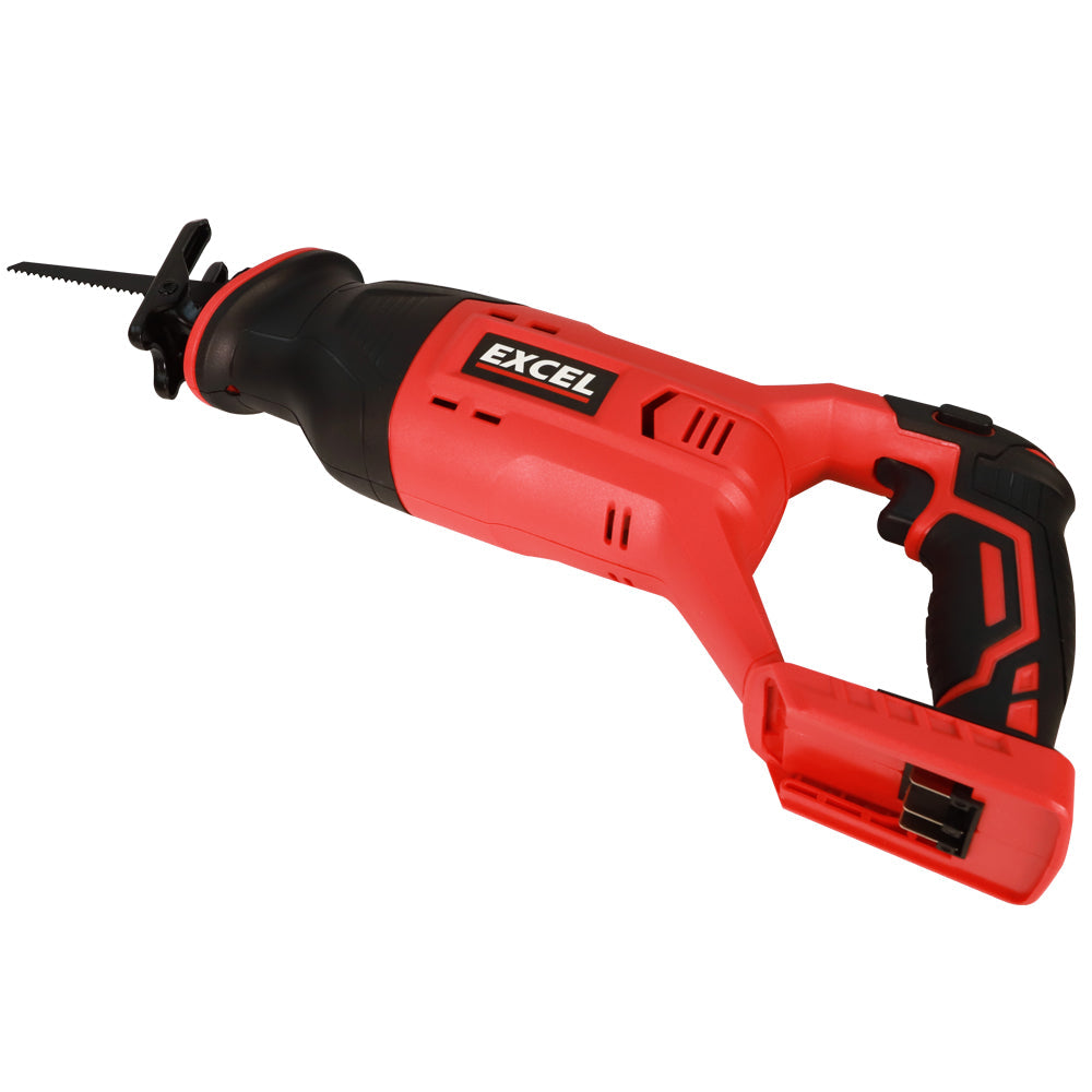 Excel 18V Cordless Reciprocating Saw with 2 x 2.0Ah Batteries & Charger