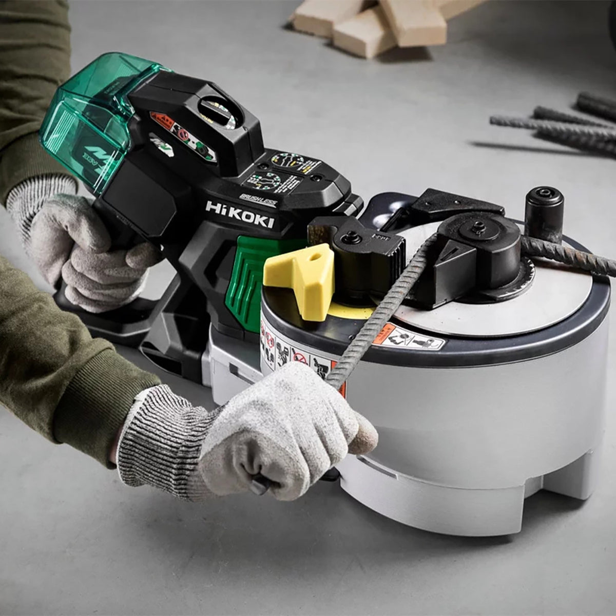 Hikoki VB3616DAJGZ 36V Multi Volt Brushless Rebar Bender Cutter with 2 x 5.0Ah Batteries, Charger & Case