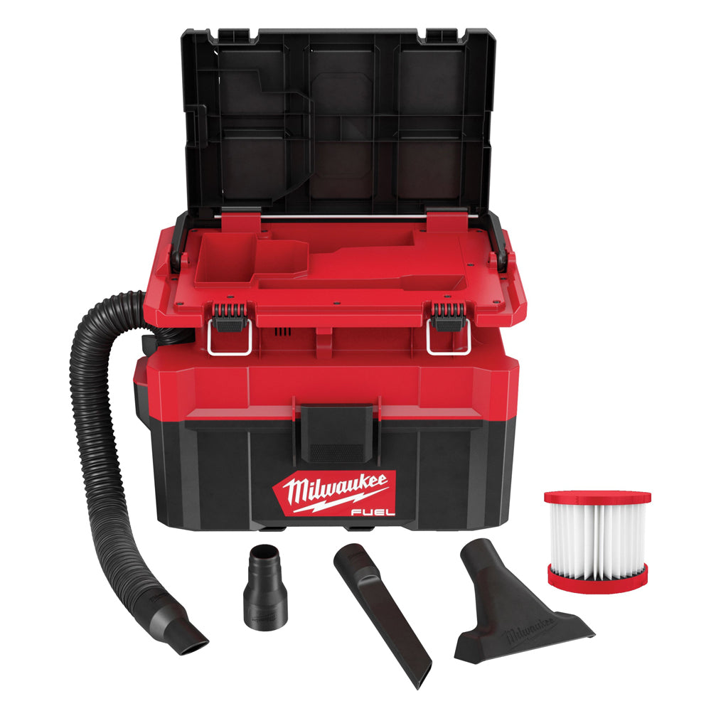 Milwaukee M18FPOVCL-0 18V Brushless Packout L-Class Wet & Dry Vacuum with 1 x 2.0Ah Battery & Charger