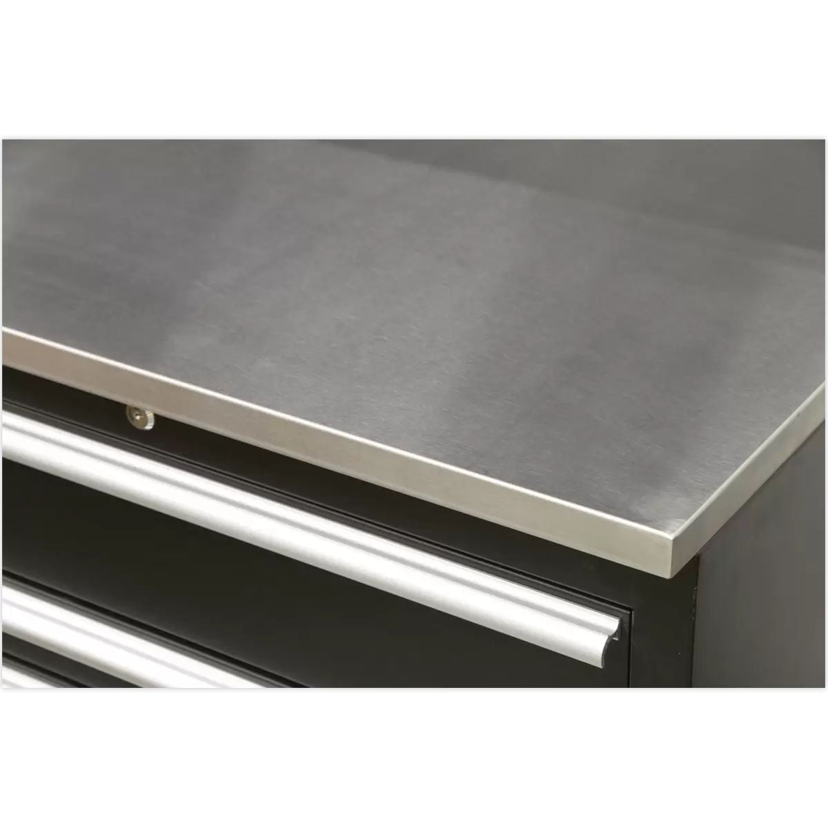 Sealey APMSCOMBO6SS Premier 1.7m Corner Storage System Stainless Worktop
