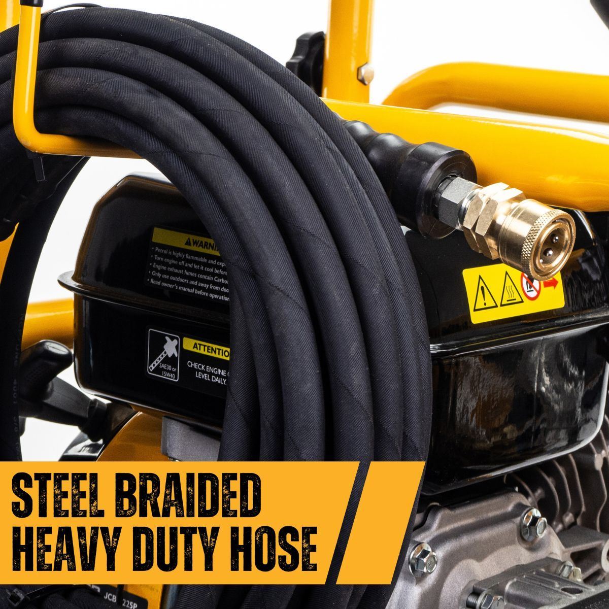 JCB PW15040P Petrol Pressure Washer 4000psi / 276BAR, Annovi Reverberi Triplex AR pump, 15L/min Flow Rate