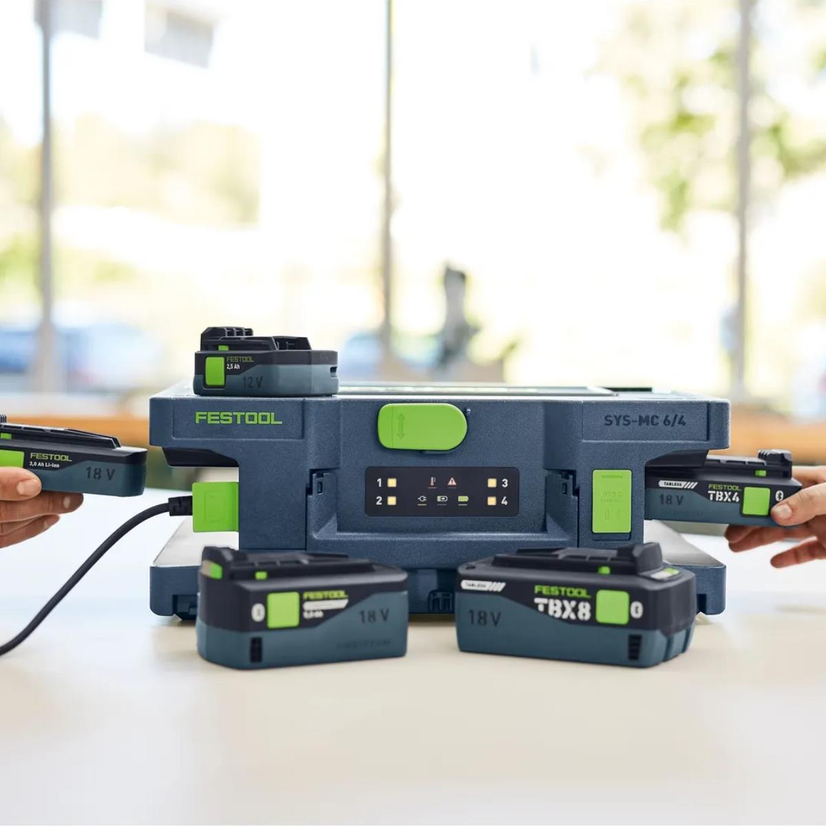 Festool SYS-MC 6/4 10.8 -18V 4 Port Rapid Charger 230V - 578502