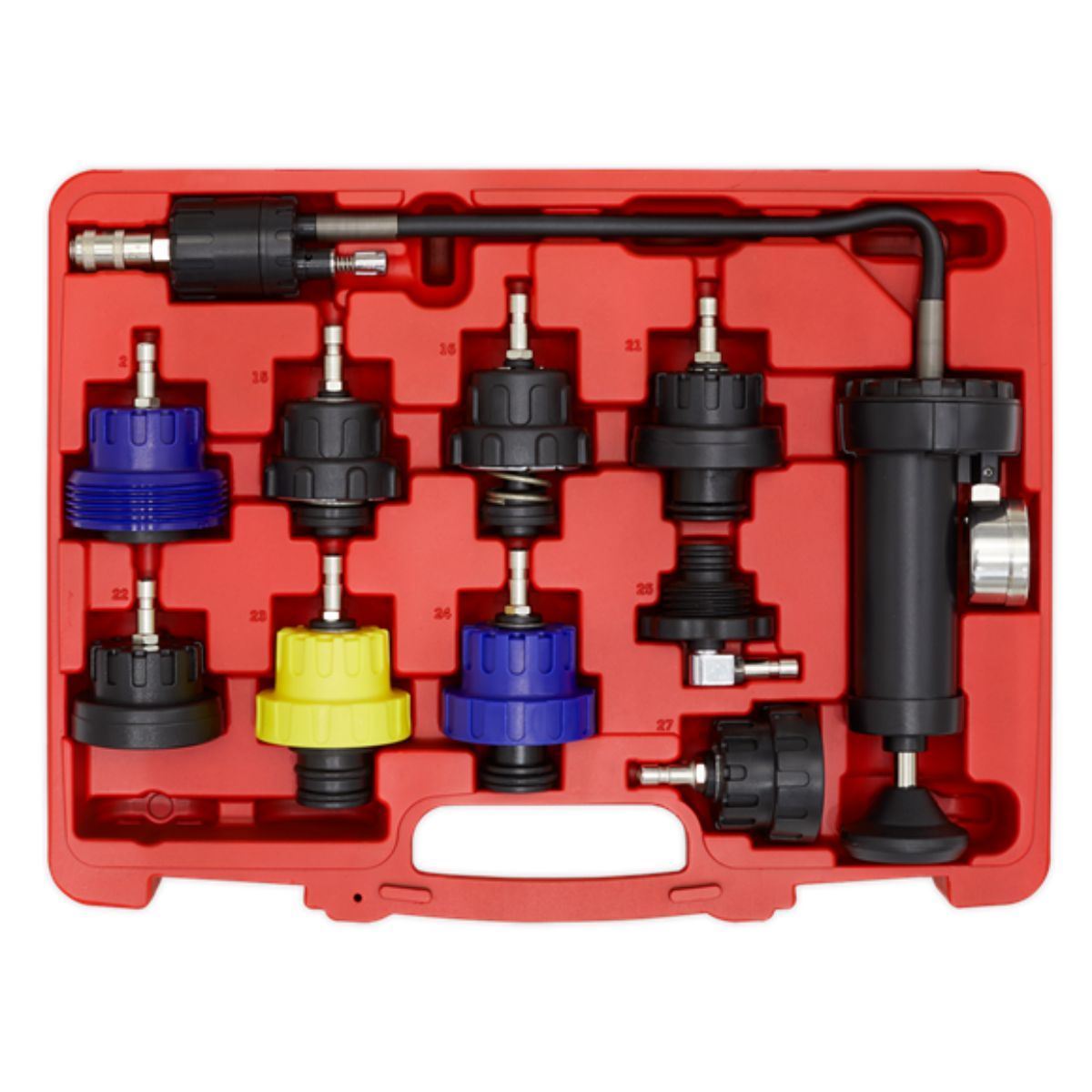 Sealey VS0013 Cooling System Pressure Test Kit 10pc