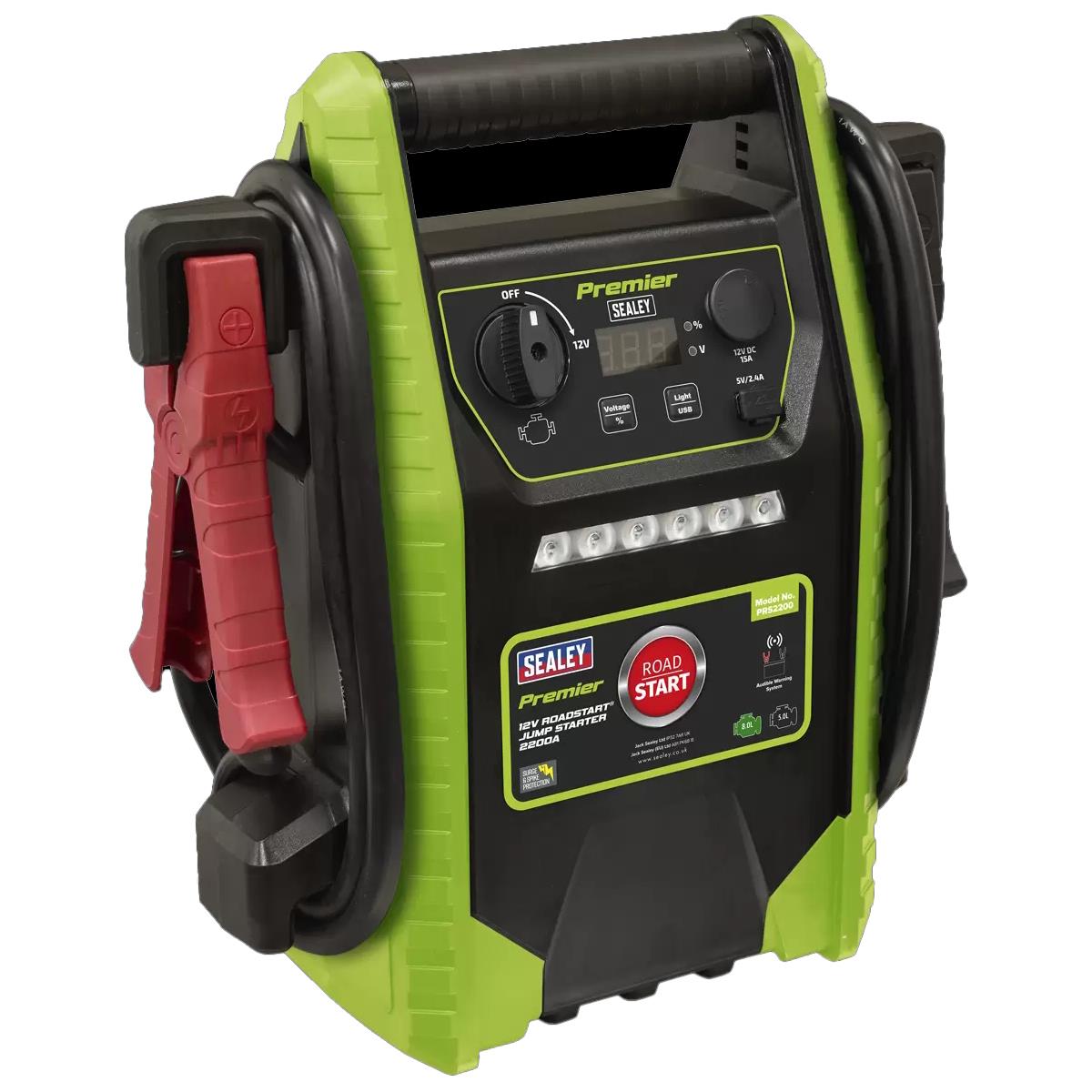 Sealey PRS2200 Premier 12V Road Start Jump Starter 2200 Peak Amps
