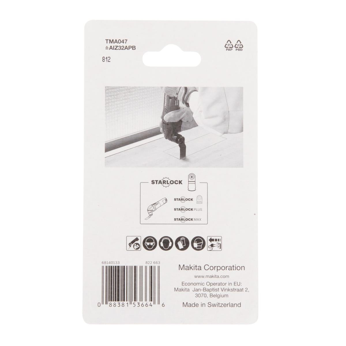 Makita B-64814-5 32mm Bow Shape Plunge Cut Saw Blade Pack Of 5