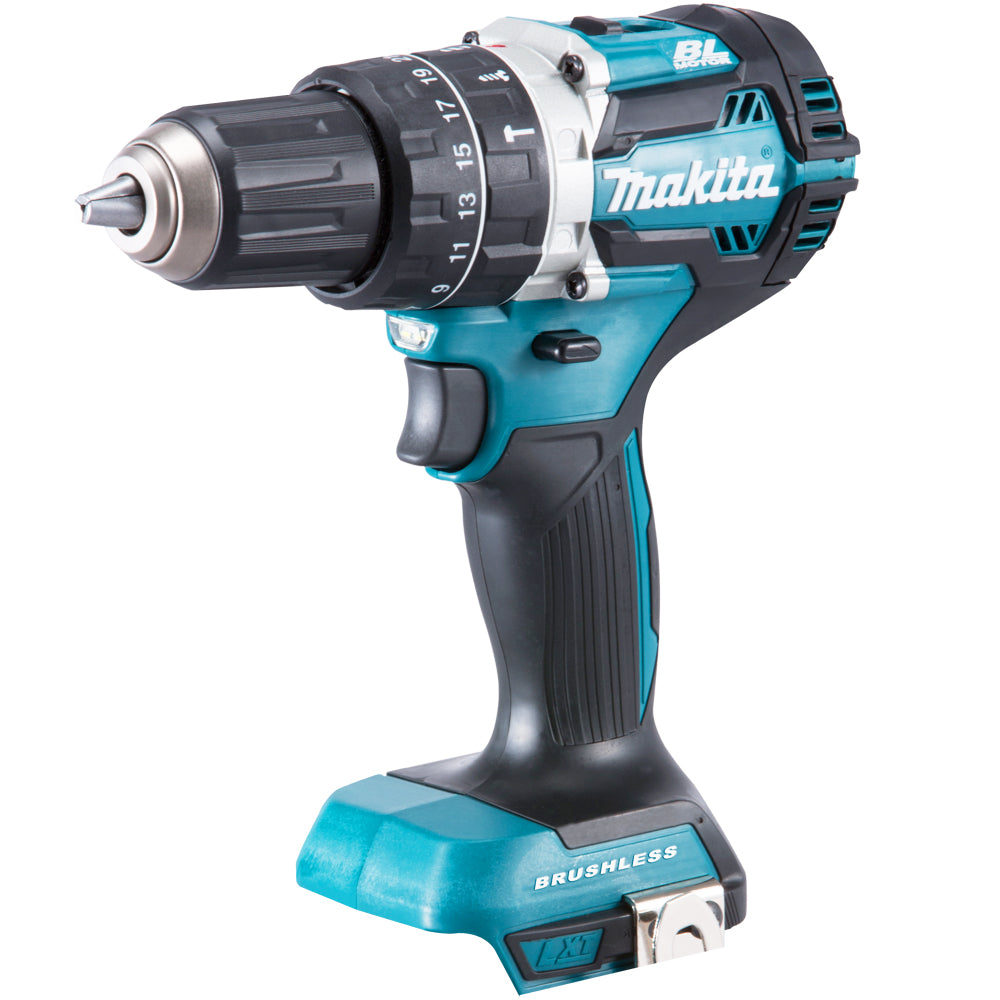 Makita DHP484Z 18V Brushless Combi Hammer Drill Driver with 1 x 5.0Ah Battery & Charger in Case