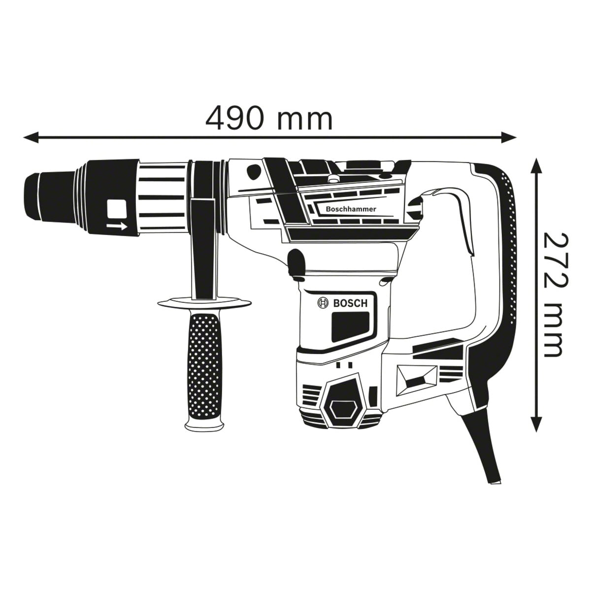 Bosch GBH 5-40 D SDS Max Professional Rotary Hammer 110V/1100W for Heavy-Duty Drilling 0611269060