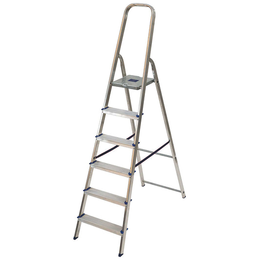 TB Davies 6 Tread Light Duty Platform Step Ladder Lightweight & Durable 1212-006