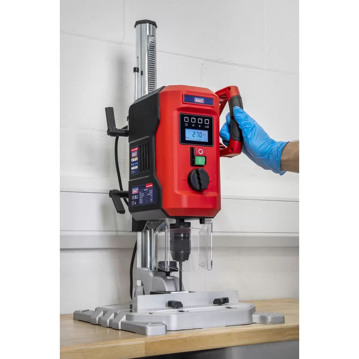Sealey PDM10B Bench Mounting Pillar Drill with Digital Display & Laser Guide 720W/230V