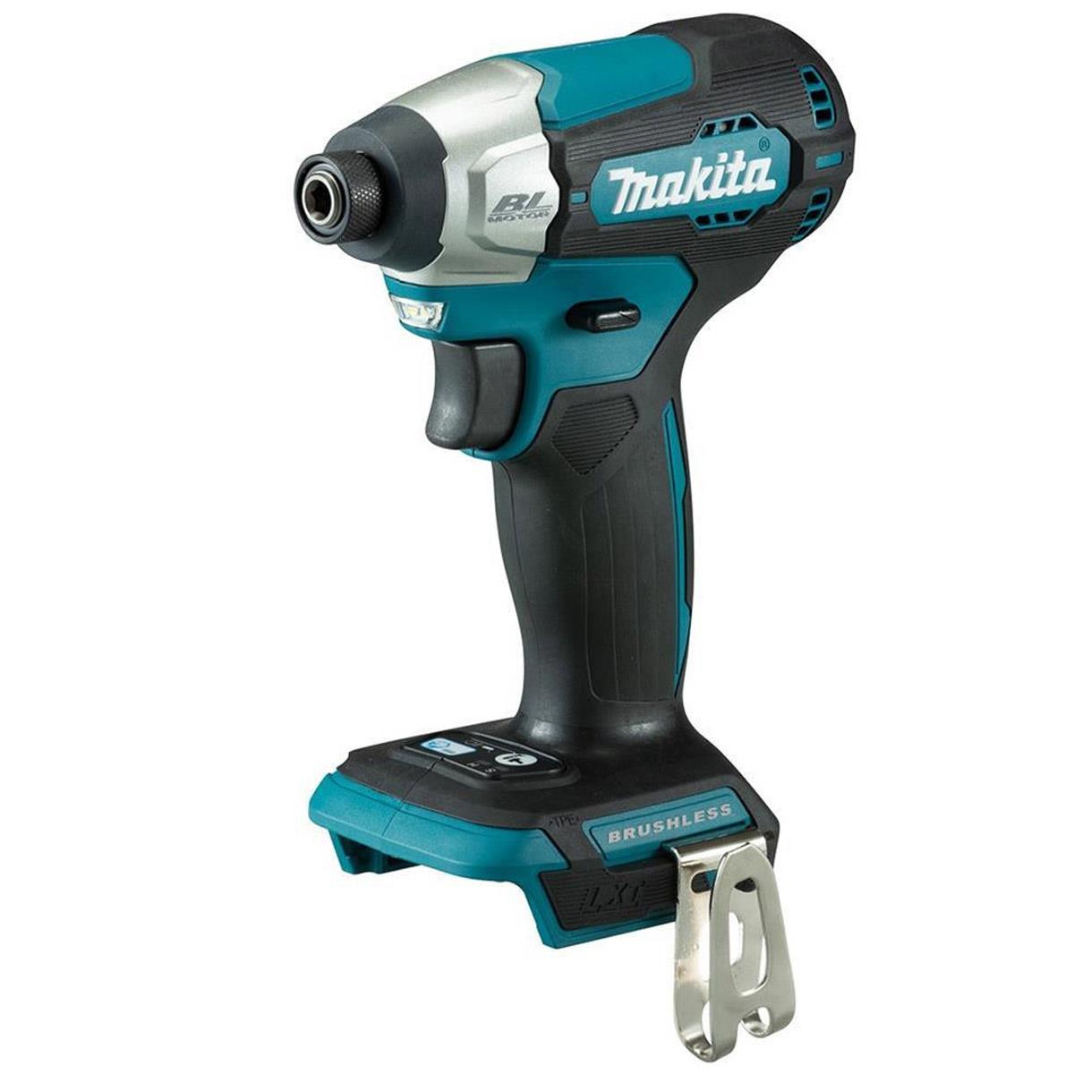Makita DLX2414SJ 18V LXT Brushless Twin Pack Combi Drill & Impact Driver With 2 x 3.0Ah Batteries, Charger & Case