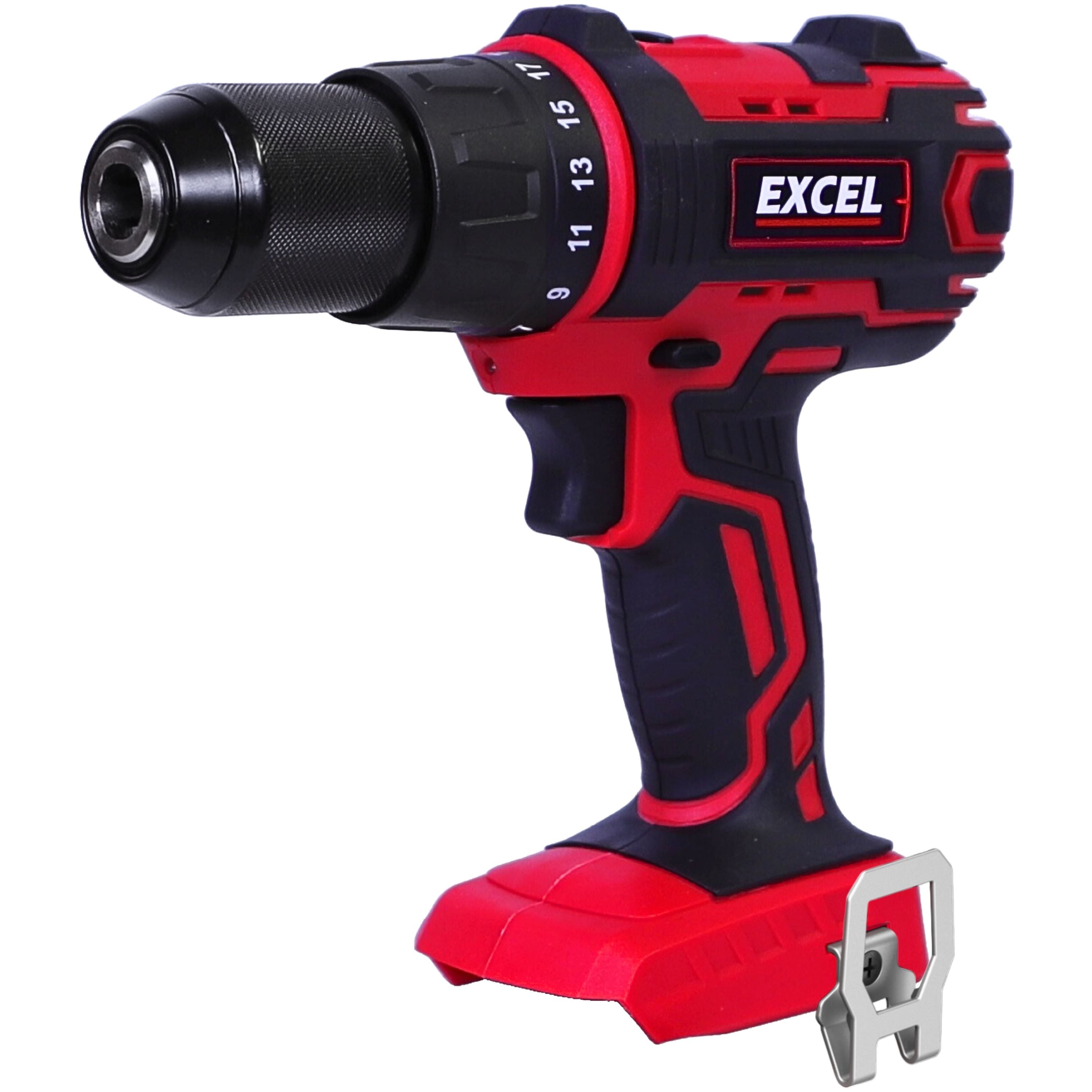 Excel 18V Cordless Combi Drill with 1 x 5.0Ah Battery Charger & Bag EXL10054