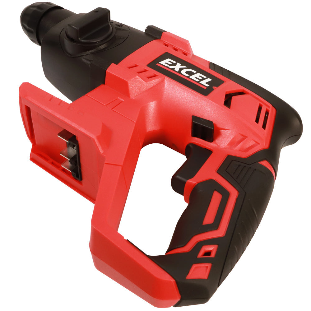 Excel 18V Cordless SDS-Plus Rotary Hammer Drill with 1 x 4.0Ah Battery & Charger