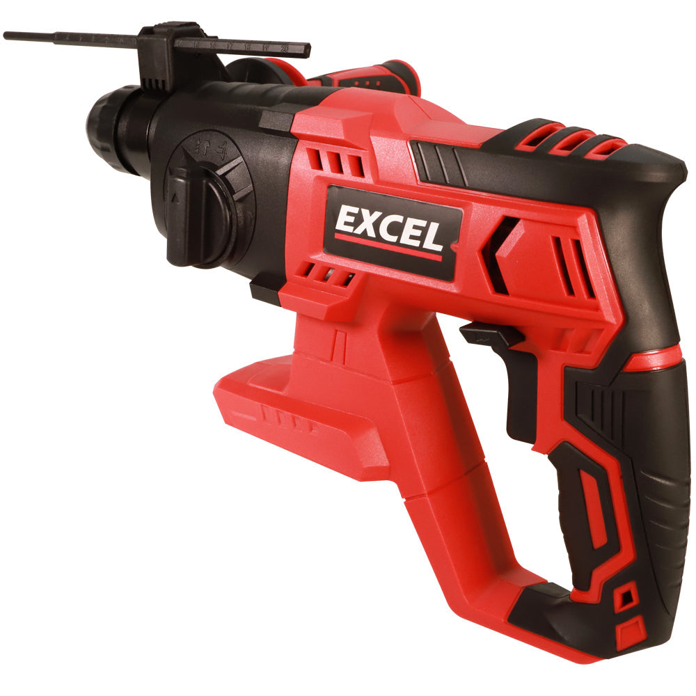 Excel 18V Cordless SDS-Plus Rotary Hammer Drill with 1 x 4.0Ah Battery & Charger