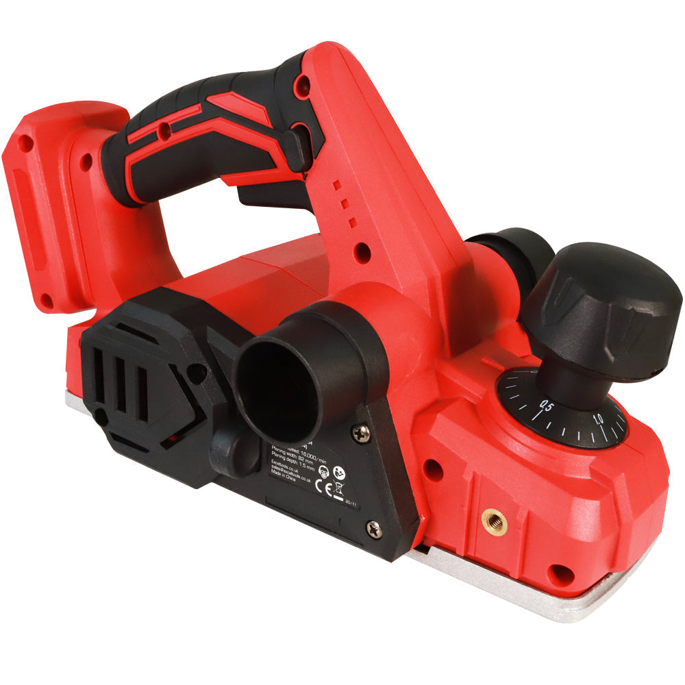 Excel 18V Cordless Planer 82mm with 2 x 5.0Ah Batteries & Charger EXL264