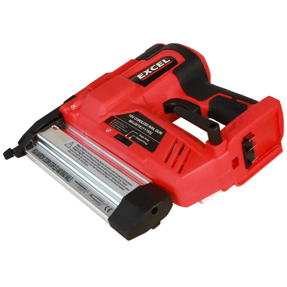 Excel 18V Cordless Second Fix Nailer with 1 x 4.0Ah Battery & Charger