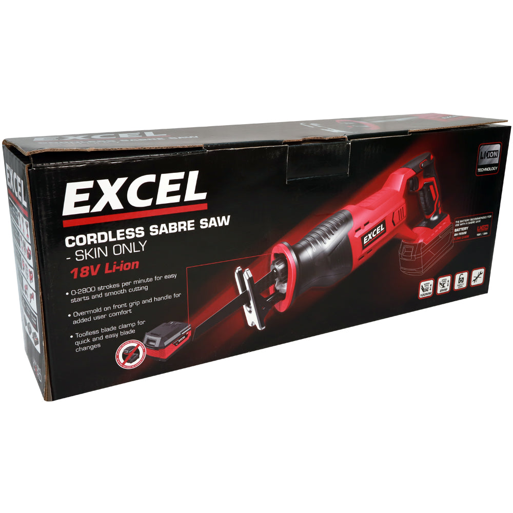 Excel 18V Cordless Quick Change Reciprocating Saw (Battery & Charger Not Included)