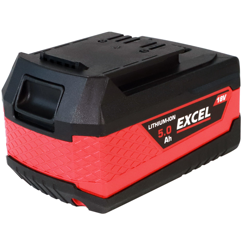 Excel 18V Cordless LED Flashlight Torch with 1 x 5.0Ah Battery Charger & 18