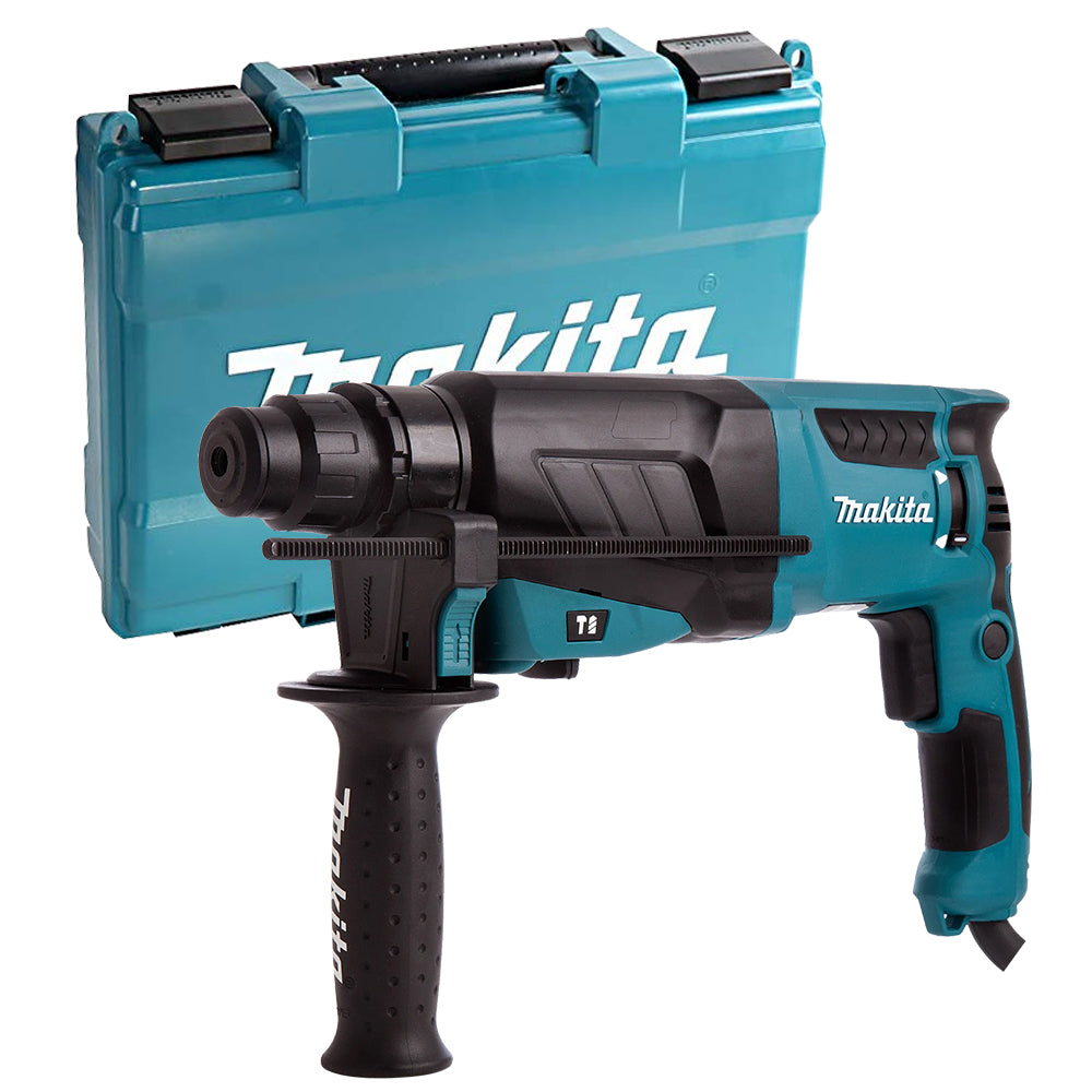 Makita HR2630/1 3 Mode SDS+ Rotary Hammer Drill 110V With 4 Piece Chisel Set