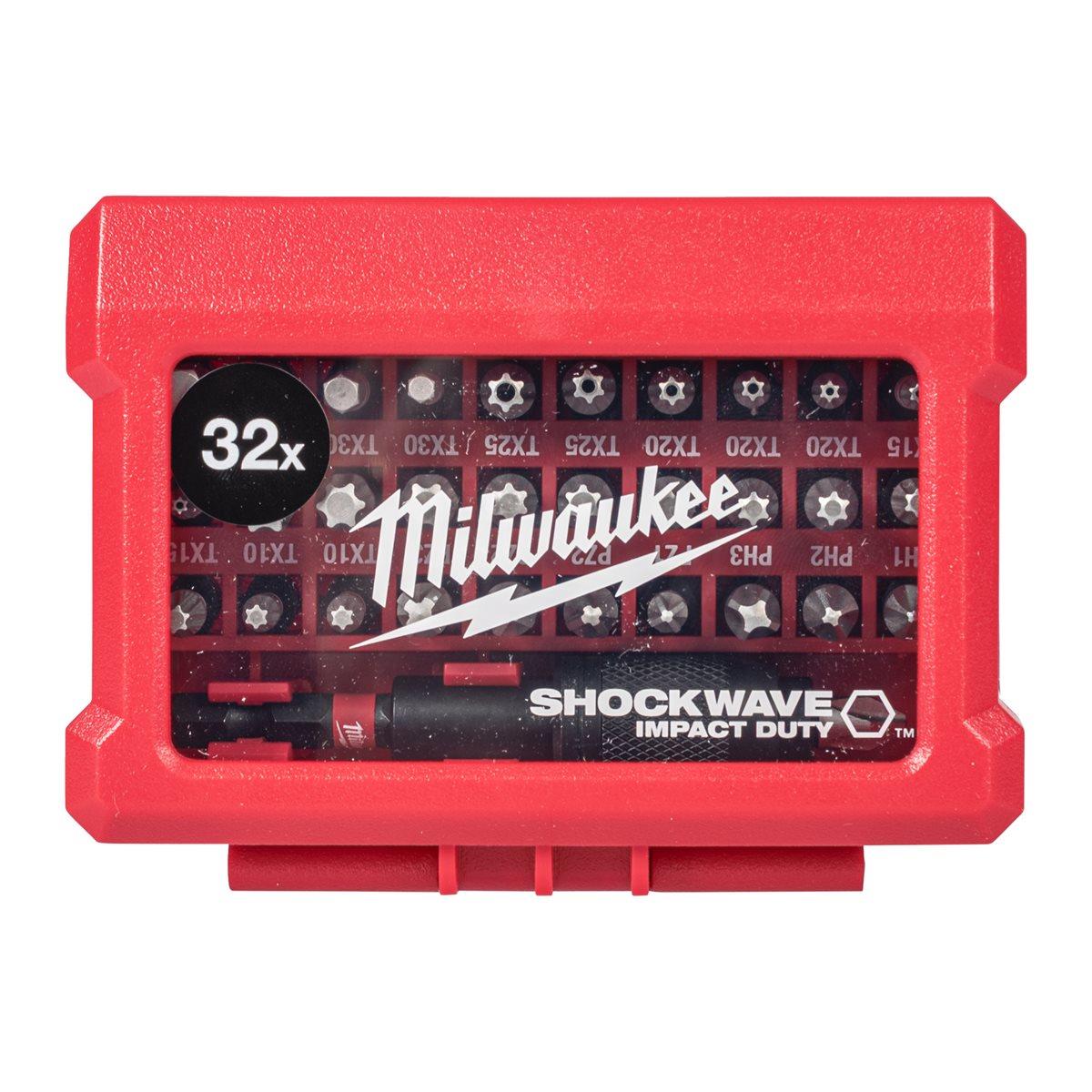 Milwaukee 32 Piece Shockwave Impact Duty Bit Set 4932464240