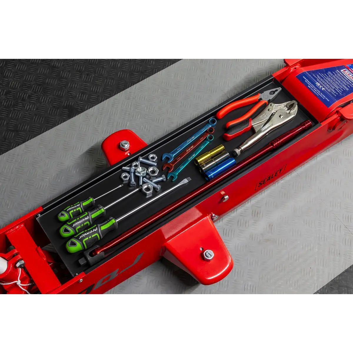 Sealey 10QJ Trolley Jack 10tonne Long Reach