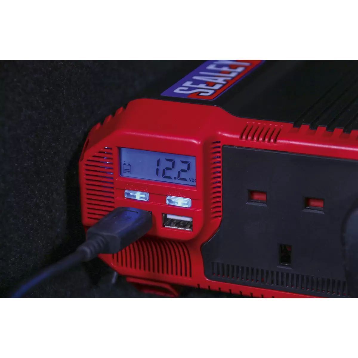 Sealey PI1500 1500W Power Inverter Modified Sine Wave 230V