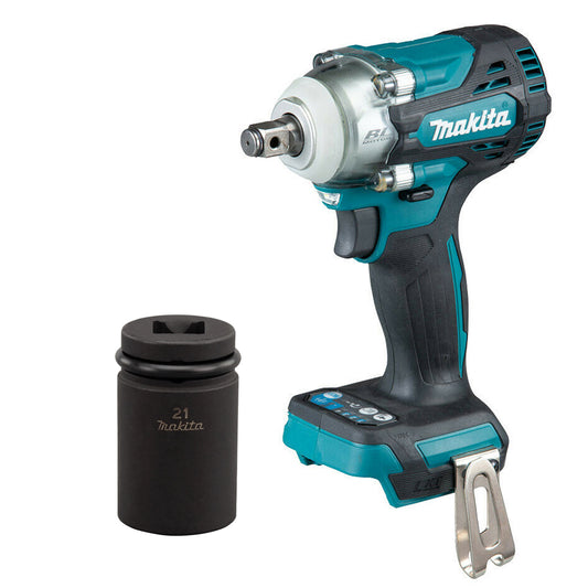 Makita DTW300Z 18V 1/2" Brushless Impact Wrench Body with 21mm Impact Socket