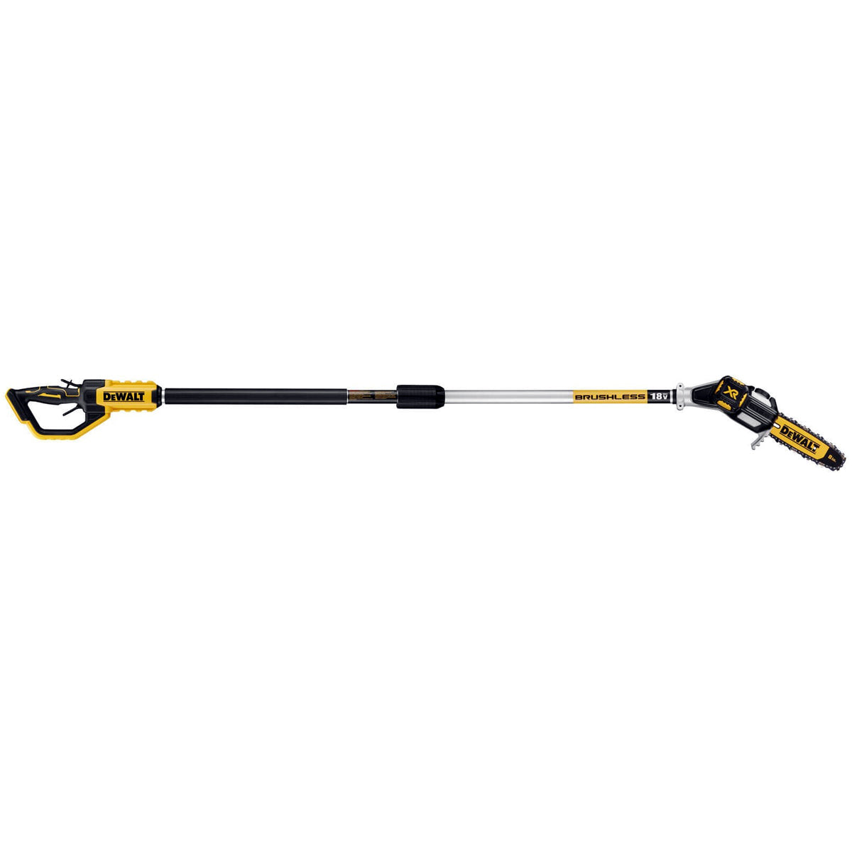 Dewalt DCMPS567P1 18V Brushless Pole Saw with 1 x 5.0Ah Battery & Charger for Effortless Cutting