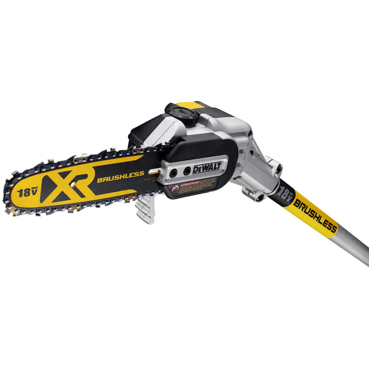 Dewalt DCMPS567P1 18V Brushless Pole Saw with 1 x 5.0Ah Battery & Charger for Effortless Cutting