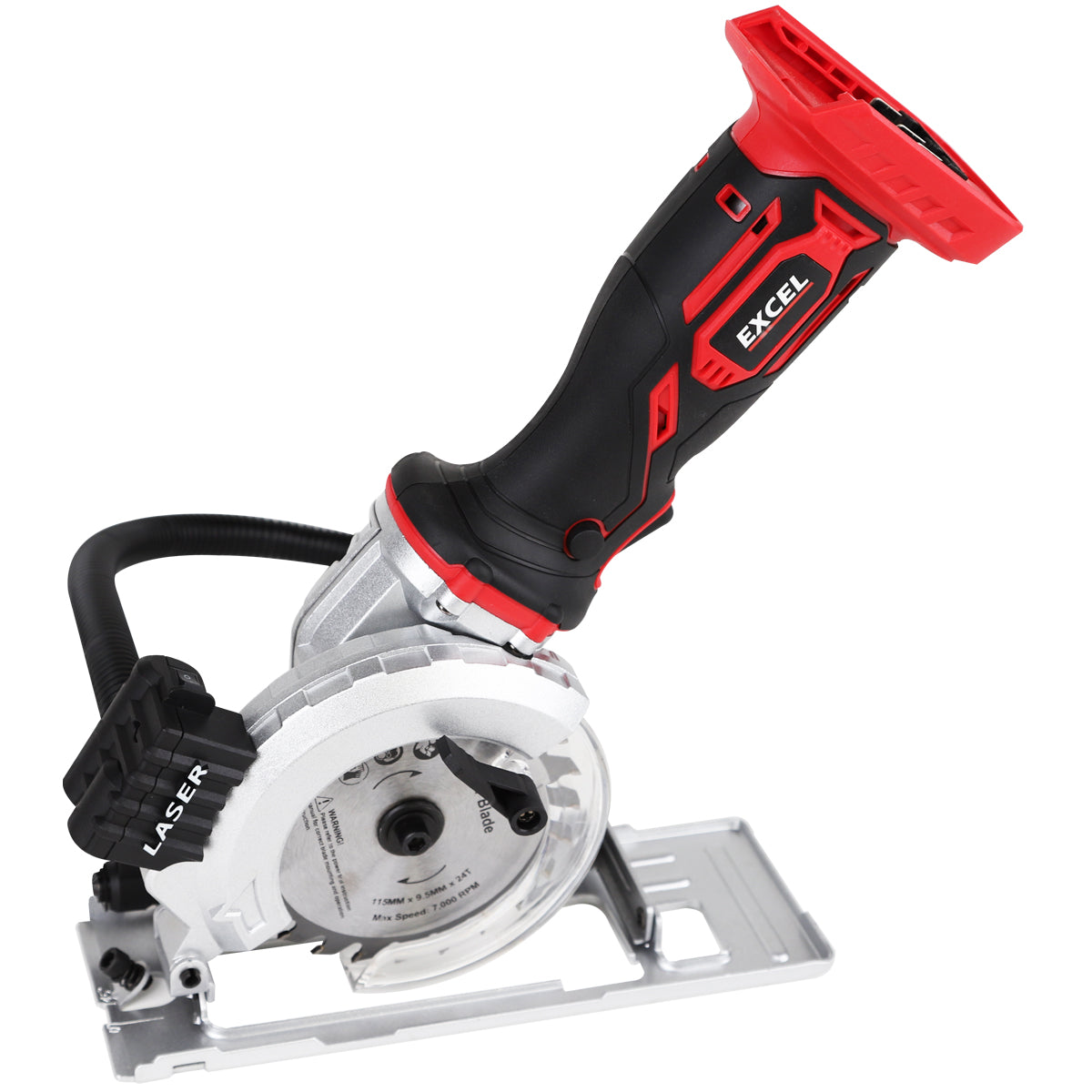 Excel 18V 115mm Mini Circular Saw with 2 x 2.0Ah Battery & Charger