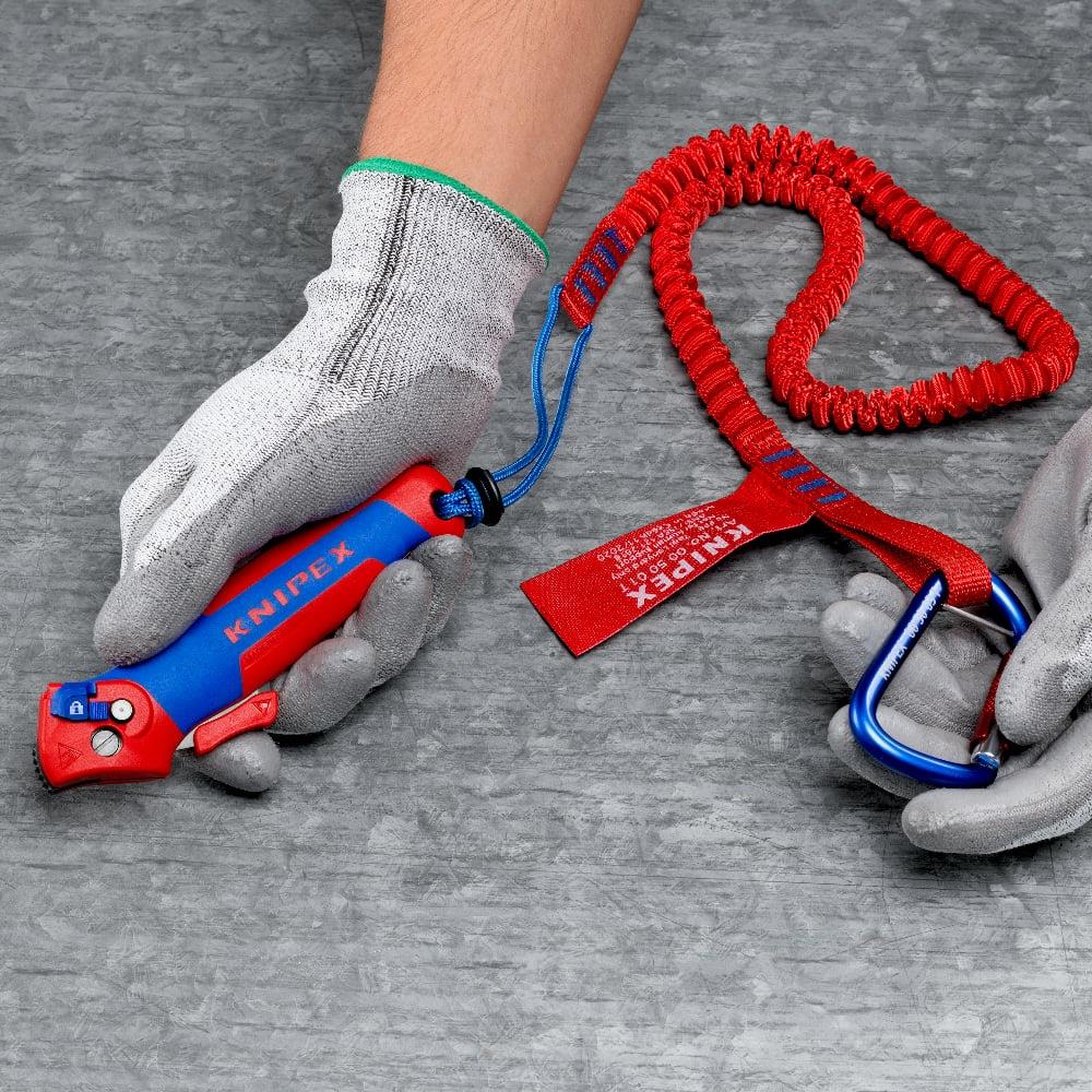 Knipex Cable Stripping Knife with Guide Shoe and Ratchet Function 16 50 145 SB