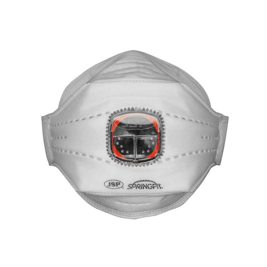JSP Springfit Disposable Mask 435ML FFP3 With Typhoon Valved - BGA182-206-N00