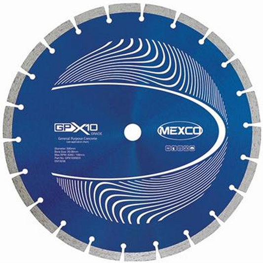 Mexco 300mm Concrete Professional Grade Diamond Blade Cutting Disc GPX1030020