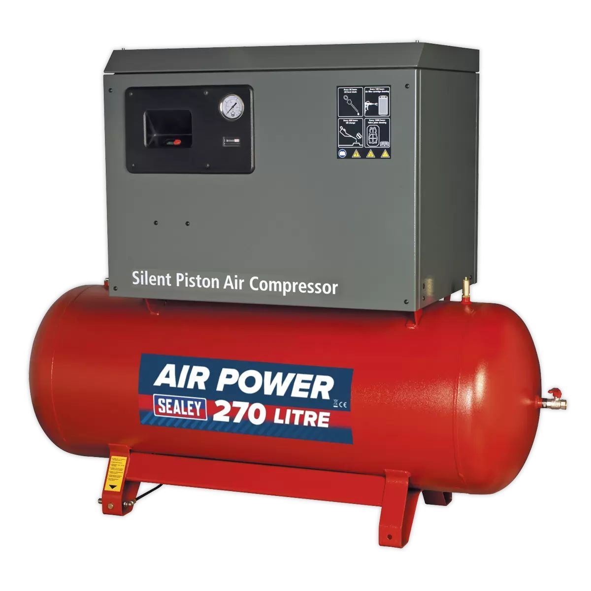 Sealey SAC42755BLN 270L Air Compressor Belt Drive 415V/32A