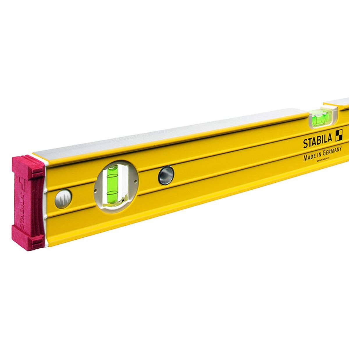 Stabila STB962120 96-2 122cm / 48in Spirit Level 3 Vial - 15229 With 25cm Magnetic Rare Earth Torpedo Level