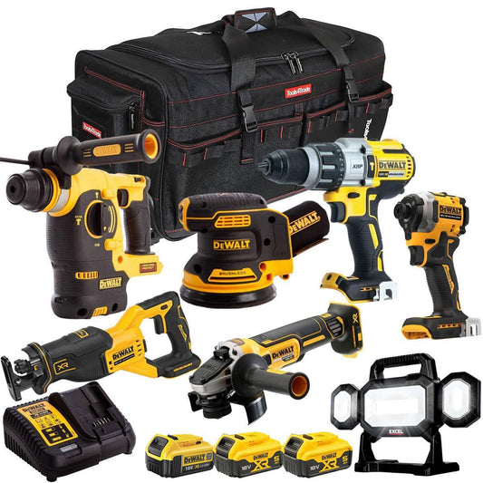 Dewalt 18V 7 Piece Combo Kit with 3 x Batteries & Charger T4TKIT-2212