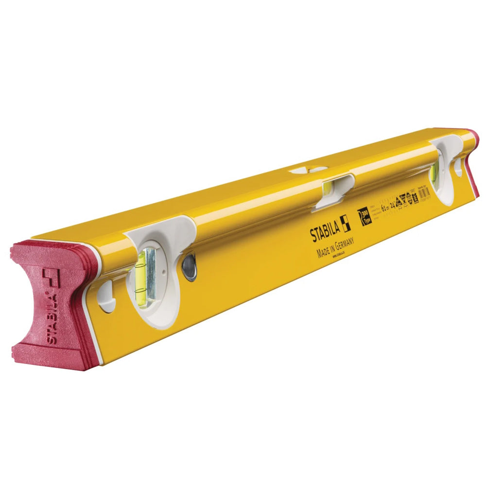 Stabila STBRTYPE244 R-Type Spirit Level 244cm with 3 Vials for Accurate Leveling Measurements 18376