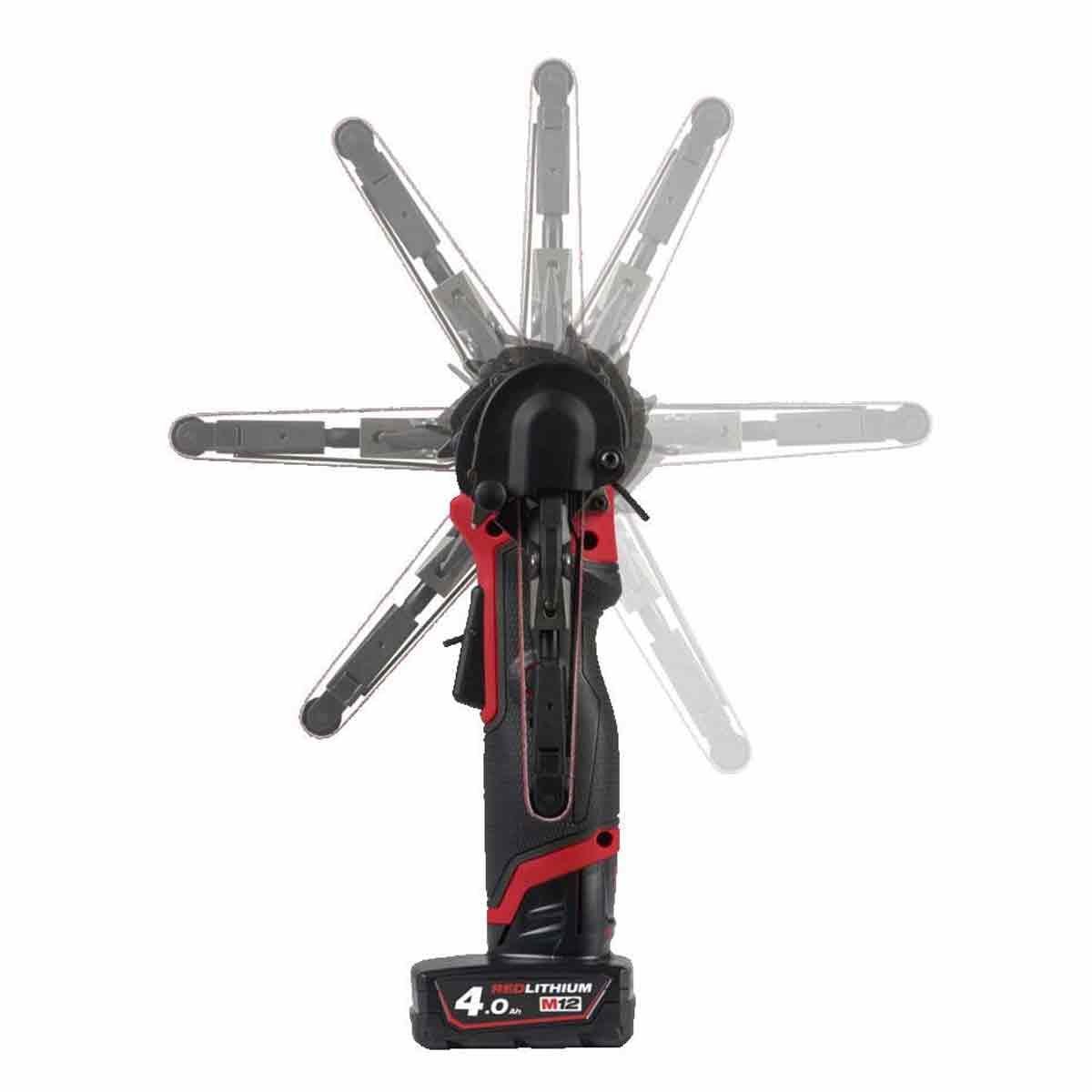 Milwaukee M12FBFL10-0 12V Brushless 10mm Band File with 1 x 5.0Ah Battery & Charger